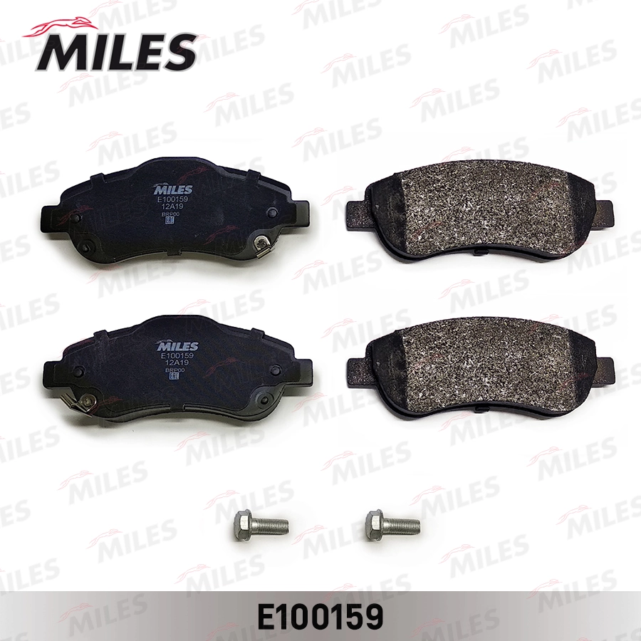 Комплект тормозных колодок дисковый тормоз MILES E100159