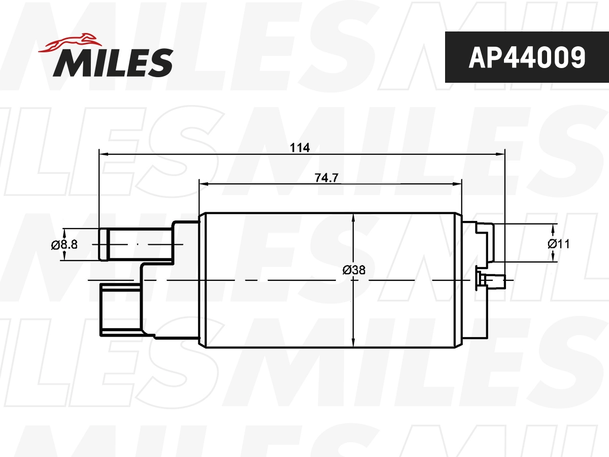 Топливный насос MILES AP44009