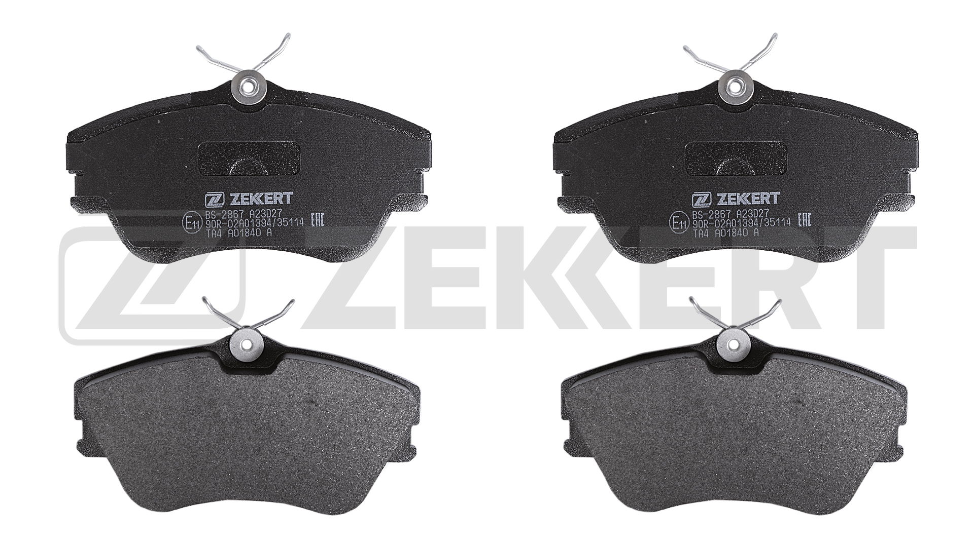 Комплект тормозных колодок дисковый тормоз ZEKKERT BS-2867