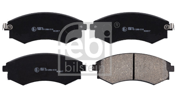Комплект тормозных колодок дисковый тормоз FEBI BILSTEIN 170253