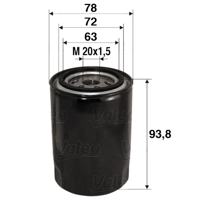 Масляный фильтр VALEO 586080