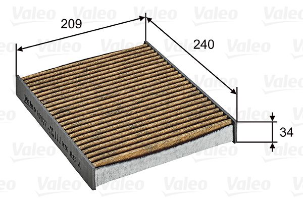 Фильтр воздух во внутренном пространстве VALEO 701027