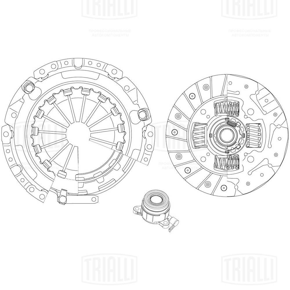 Комплект сцепления TRIALLI FR1913
