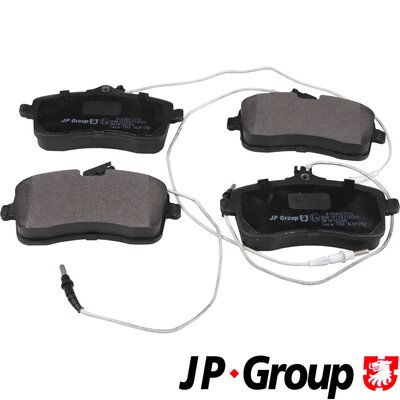Комплект тормозных колодок дисковый тормоз JP GROUP 4163607510