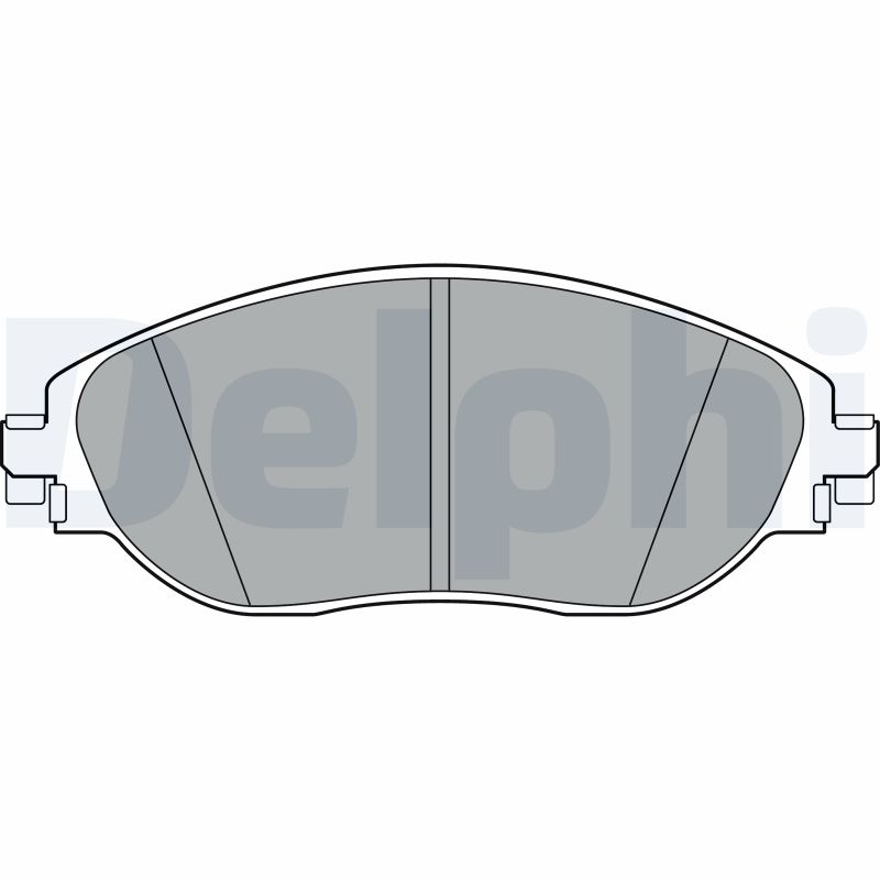 Комплект тормозных колодок дисковый тормоз DELPHI LP3368