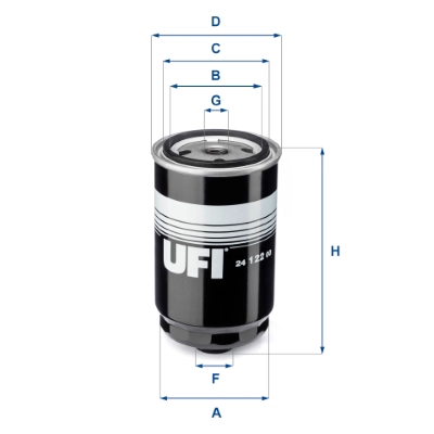Топливный фильтр UFI 24.122.00