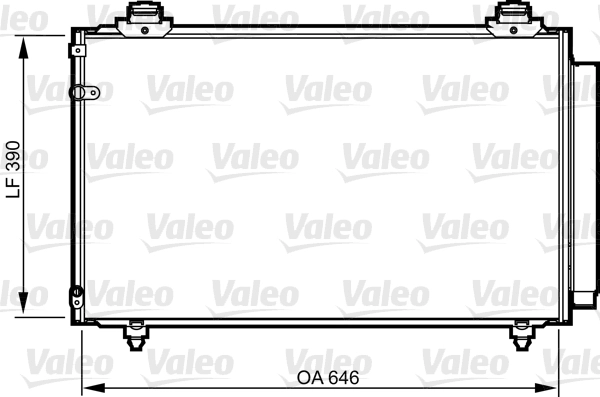 Конденсатор кондиционер VALEO 814211
