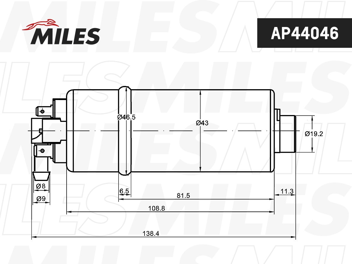 Топливный насос MILES AP44046