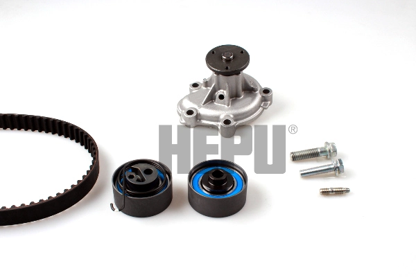 Водяной насос + комплект зубчатого ремня HEPU PK03723