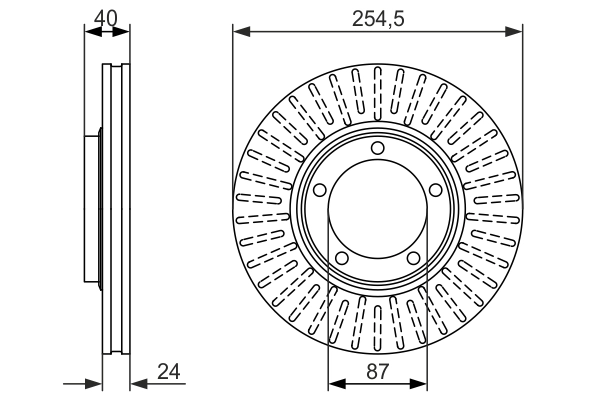 Тормозной диск BOSCH 0 986 479 596