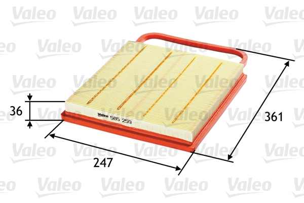 Воздушный фильтр VALEO 585259