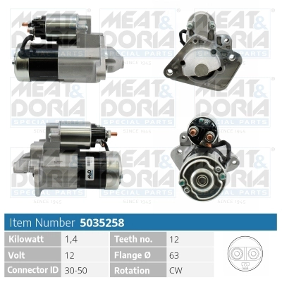 Стартер MEAT & DORIA 5035258