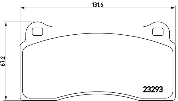 Комплект тормозных колодок дисковый тормоз BREMBO P 36 018