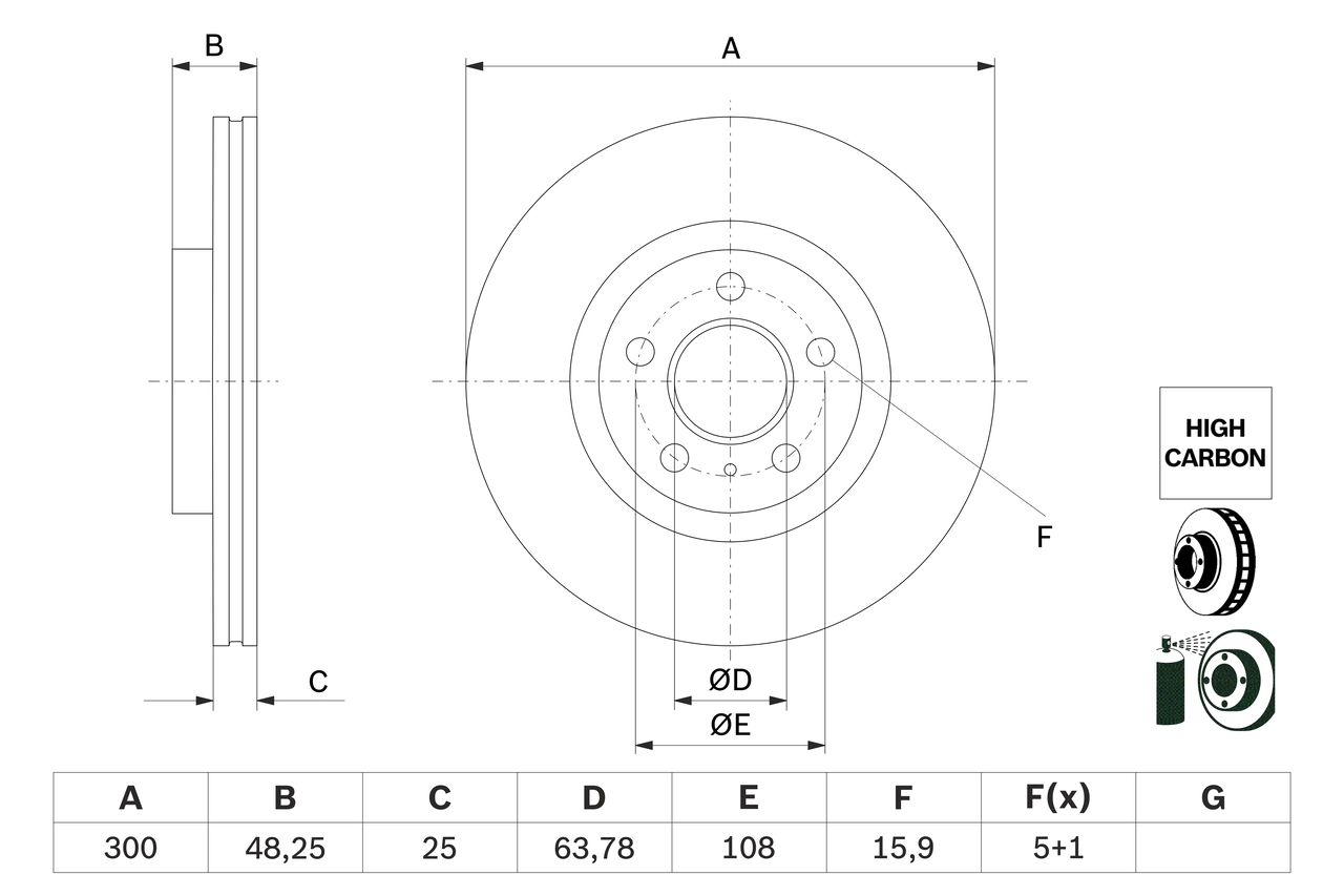 Тормозной диск BOSCH 0 986 479 G68