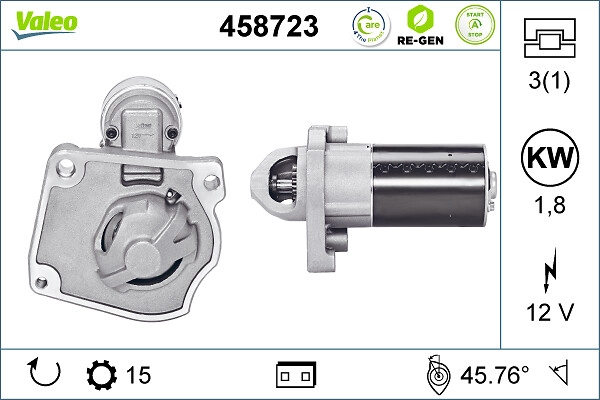 Стартер VALEO 458723