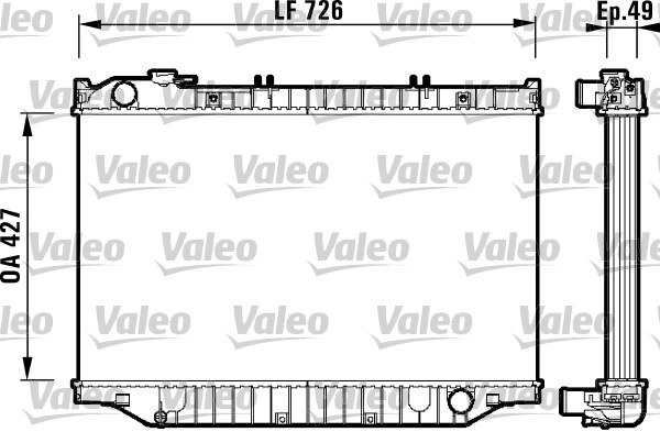 Радиатор охлаждение двигателя VALEO 732415