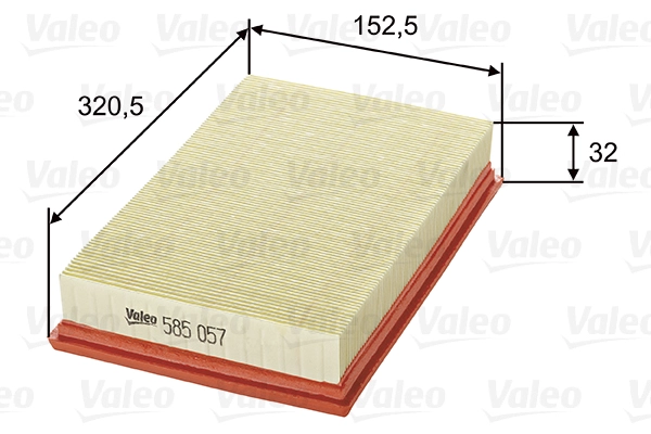 Воздушный фильтр VALEO 585057