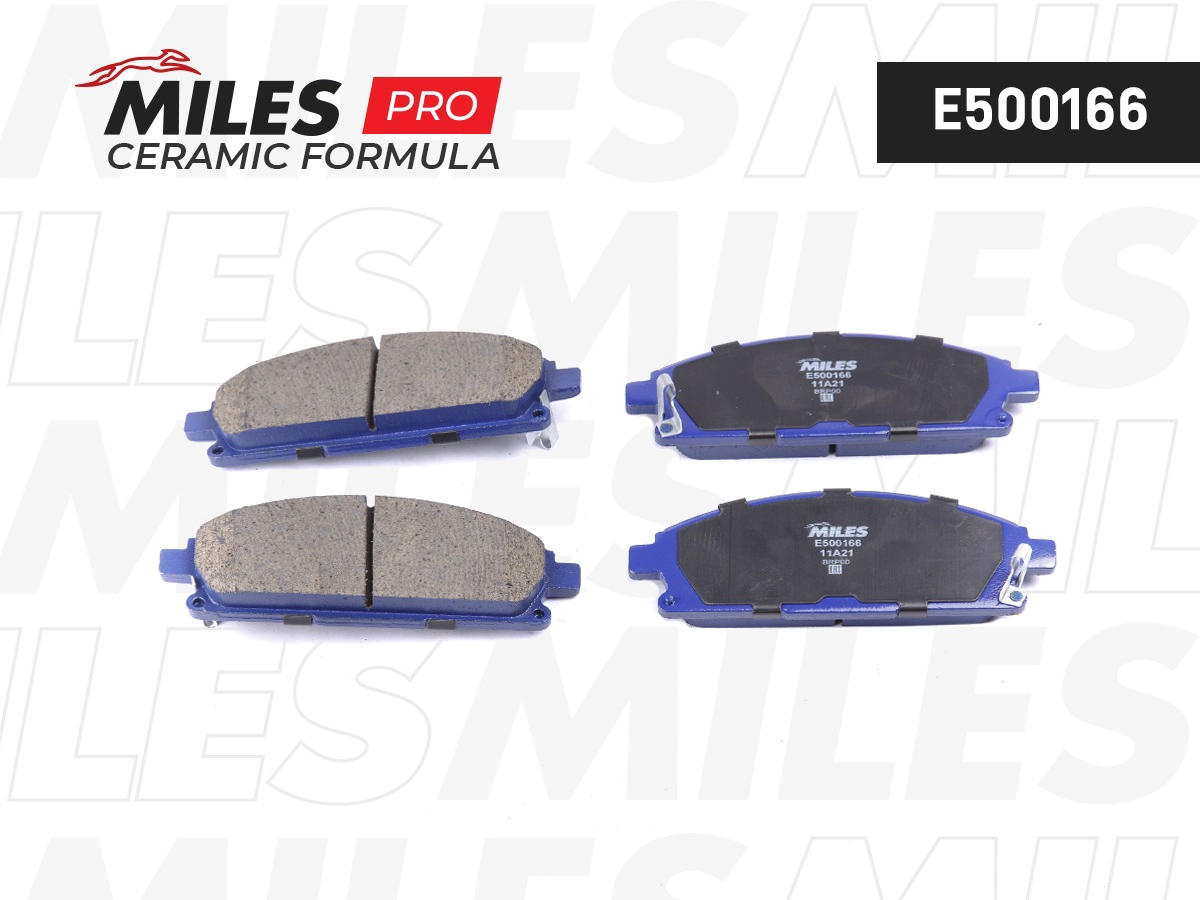 Комплект тормозных колодок дисковый тормоз MILES E500166