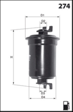 Топливный фильтр MECAFILTER ELE6003