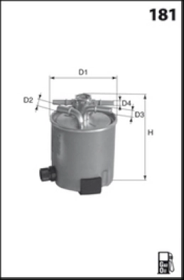 Топливный фильтр MECAFILTER ELG5418