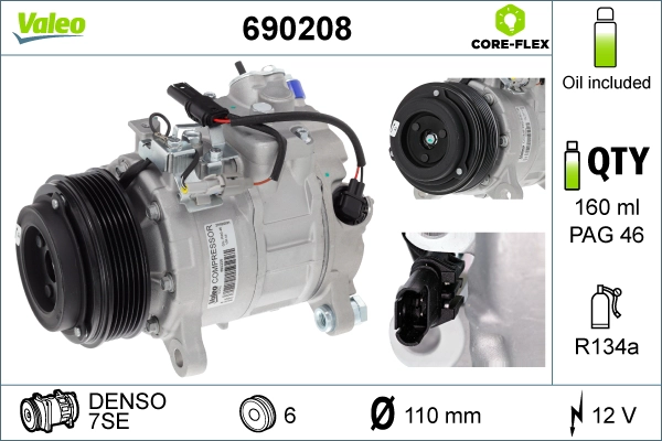 Компрессор кондиционер VALEO 690208