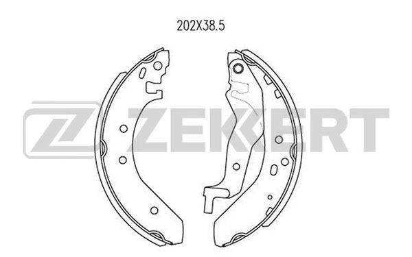 Комплект тормозных колодок ZEKKERT BK-4004