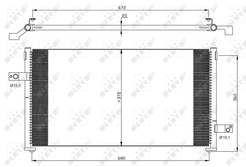 Конденсатор кондиционер NRF 35877
