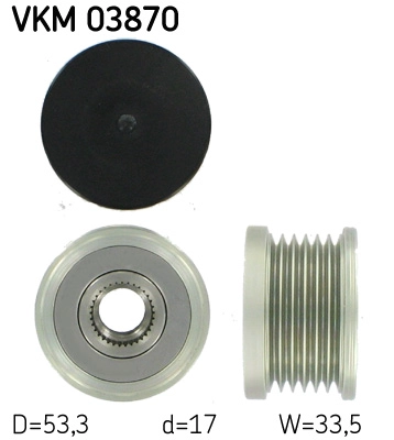 Механизм свободного хода генератора SKF VKM 03870