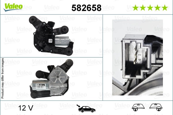 Двигатель стеклоочистителя VALEO 582658