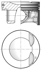 Поршень KOLBENSCHMIDT 41533600