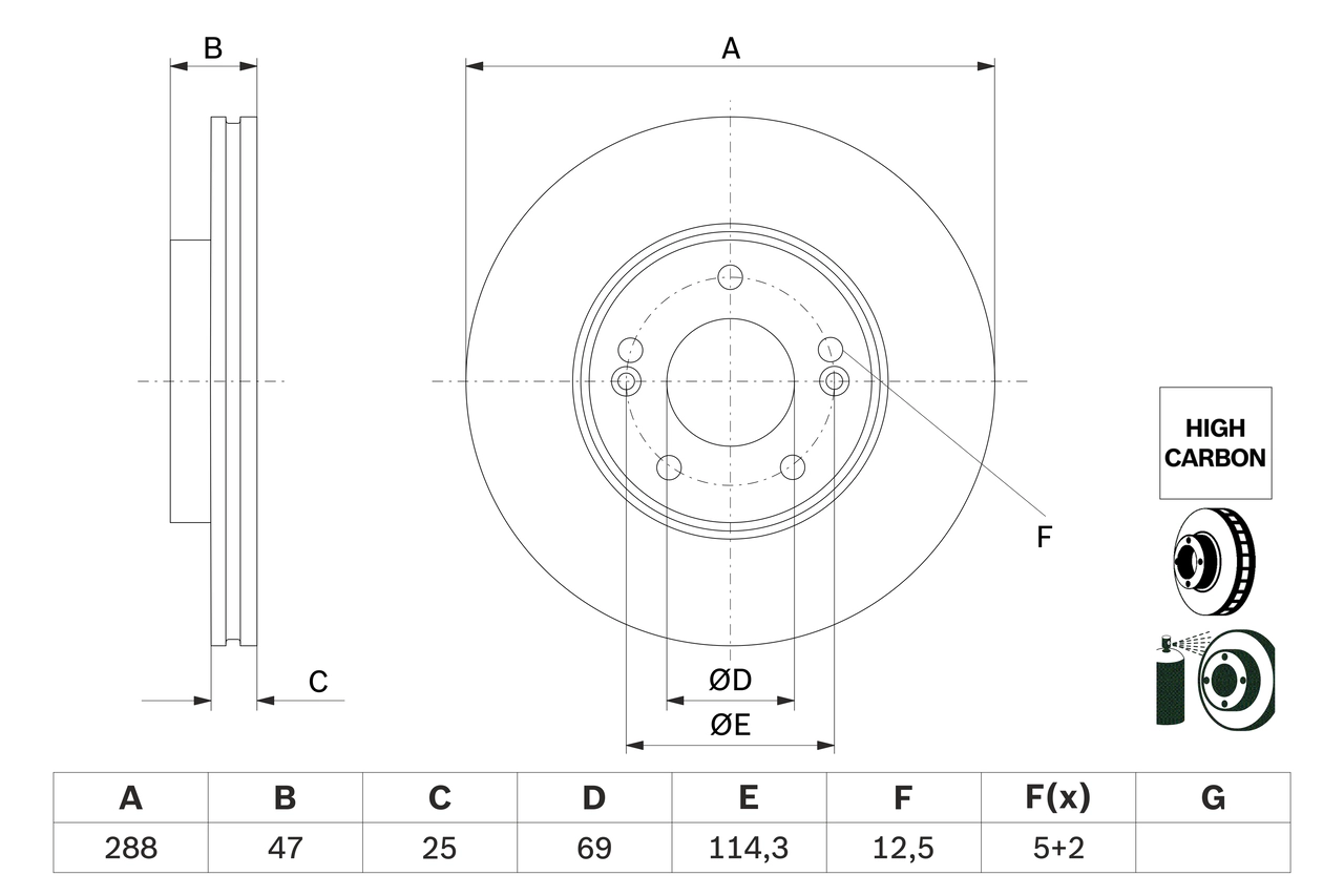 Тормозной диск BOSCH 0 986 479 G24