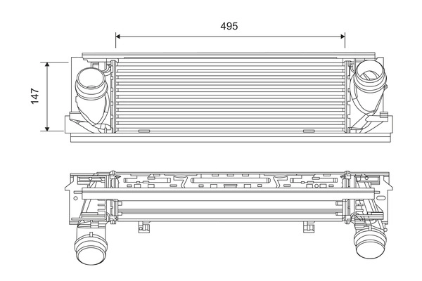 Интеркулер VALEO 818262