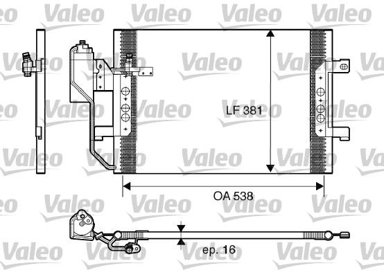 Конденсатор кондиционер VALEO 817659