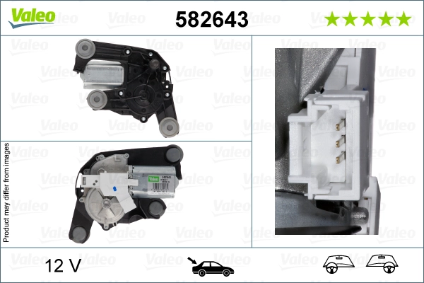 Двигатель стеклоочистителя VALEO 582643