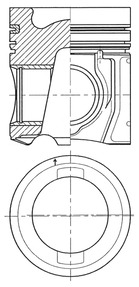 Поршень KOLBENSCHMIDT 41521600