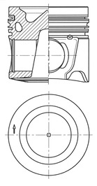 Поршень KOLBENSCHMIDT 41804620