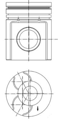 Поршень KOLBENSCHMIDT 40255600
