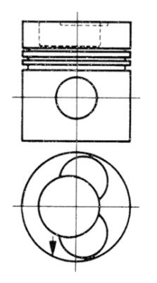 Поршень KOLBENSCHMIDT 92581600