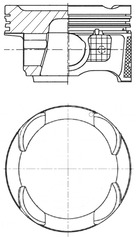 Поршень KOLBENSCHMIDT 41942620