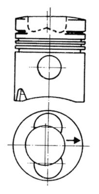 Поршень KOLBENSCHMIDT 93280600