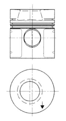 Поршень KOLBENSCHMIDT 91551610