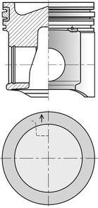 Поршень KOLBENSCHMIDT 41522600