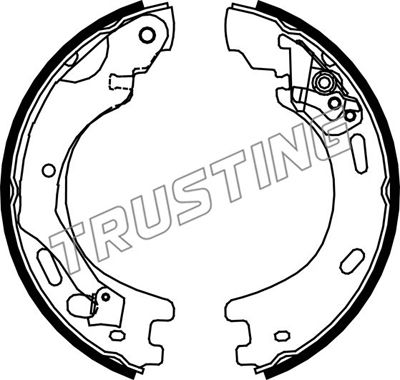 Комплект тормозных колодок стояночная тормозная система TRUSTING 092314