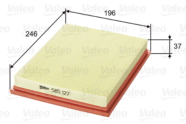 Воздушный фильтр VALEO 585127