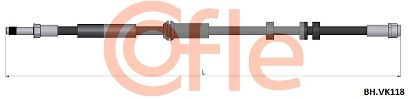 Тормозной шланг COFLE 92BHVK118