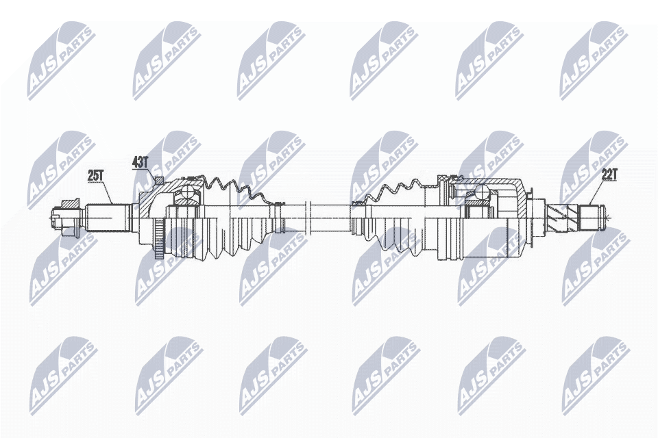 Приводной вал NTY NPW-SU-050