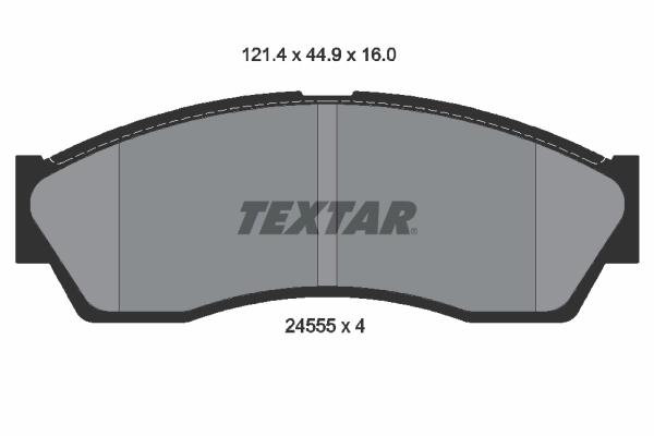 Комплект тормозных колодок дисковый тормоз TEXTAR 2455501