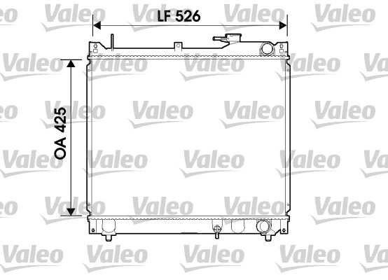 Радиатор охлаждение двигателя VALEO 734162