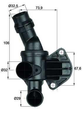 Термостат охлаждающая жидкость MAHLE/KNECHT TI680