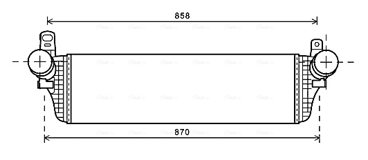 Интеркулер AVA QUALITY COOLING VNA4313